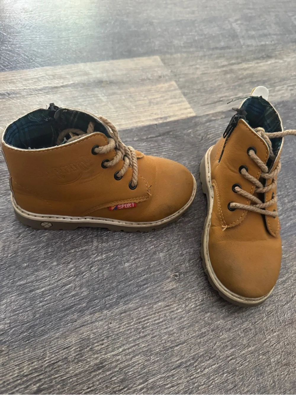 Toddler Boys Tan Chukka Work Boots EU 29